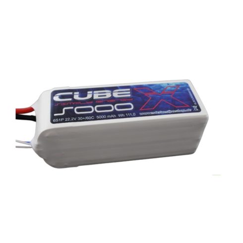 SLS X-CUBE 5000mAh 6s 22.2V 30/60C Lipó Akkumulátor, XT90 csatlakozó.