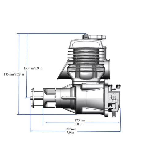 Stinger 63Pro Motor Gyújtással, Normál kipufogóval. (Hamarosan elérhető!)