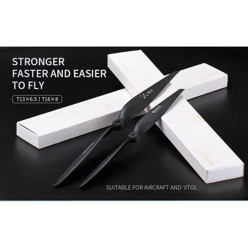 T-Motor T16x8 (16x8") Fekete Carbon Polimer propeller.(1db)