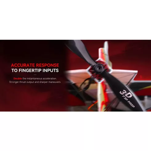 T-Motor T8044 Pro (8x4,4") 3D Polimer Carbon Indior F3P propeller.