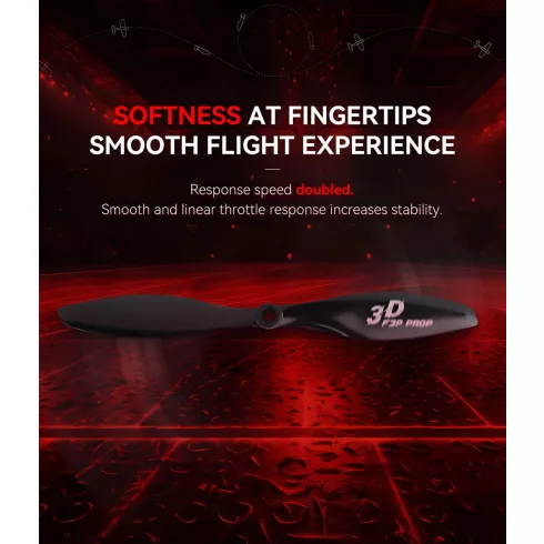 T-Motor T9048 Pro (9x4,8") 3D Polimer Carbon Indior F3P propeller.