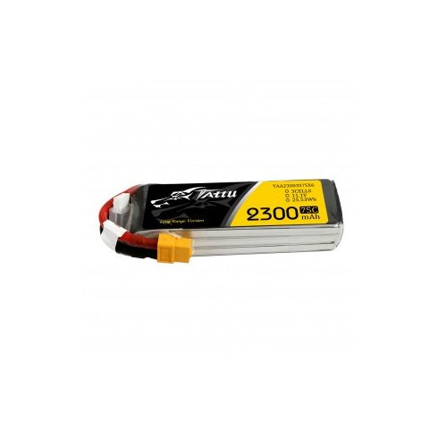 Gens Ace Tattu 2300mAh 3s (11.1V) 75/150C Lipó Akkumulátor, XT60 csatlakozó