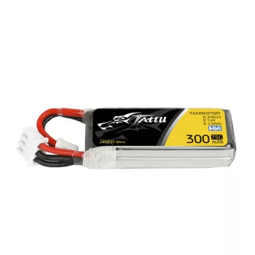   Gens Ace Tattu HV Lipó Akkumulátor 300mAh 2s (7,6V) 75/150C, JST-PHR csatlakozó.