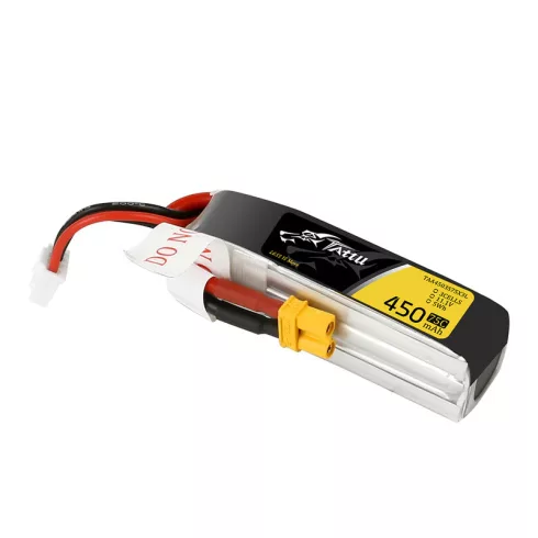 Gens Ace Tattu Lipó Akkumulátor 450mAh 3s (11,1V) 75/150C, XT30 csatlakozó. (Long verzio)