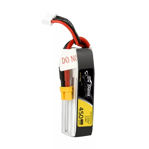 Gens Ace Tattu Lipó Akkumulátor 450mAh 3s (11,1V) 75/150C, XT30 csatlakozó. (Long verzio)