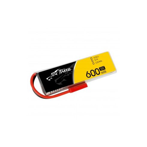  Gens Ace Tattu 600mAh 1s (3,7V) 30/60C Lipó Akkumulátor, JST csatlakozó.