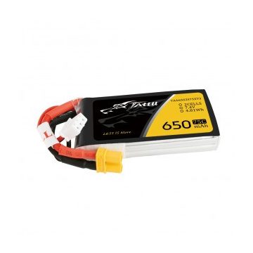   Gens Ace Tattu 650mAh 2s (7.4V) 75/150C Lipó Akkumulátor, XT30 csatlakozó.