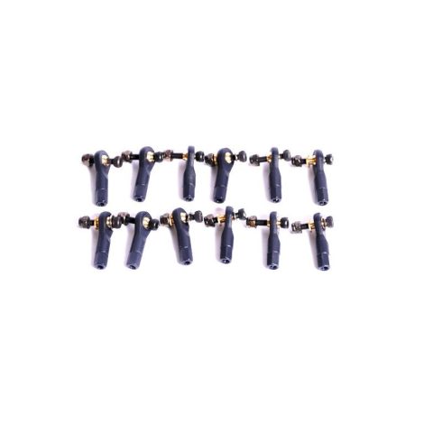 Titanium Gömbcsukló M2,5 csavarokkal, M2,5 tolórúd csatlakozóvéggel (6db talpas, 6db sima)