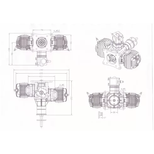 EME70AS Motor Önindítóval, Indító elektronikával, Gyújtással, Normál kipufogóval. (3 év Garanciával!)