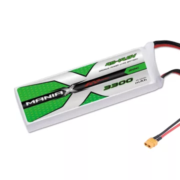   ManiaX Power LiPo 4S (14,8V) 3300mAh 30/60C Akkumulátor, XT60 csatlakozó.
