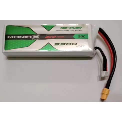 ManiaX Power LiPo 4S (14,8V) 3300mAh 30/60C Akkumulátor, XT60 csatlakozó.