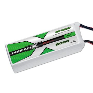   ManiaX Power LiPo 6S (22,2V) 5000mAh 30/60C Akkumulátor (Light verzió), XT90 csatlakozó.