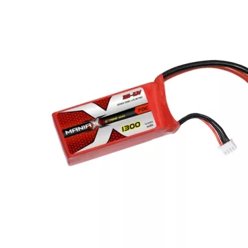   ManiaX Power LiPo 3S (11,1V) 1300mAh eXtreme 70/140C Akkumulátor, XT60 csatlakozó.