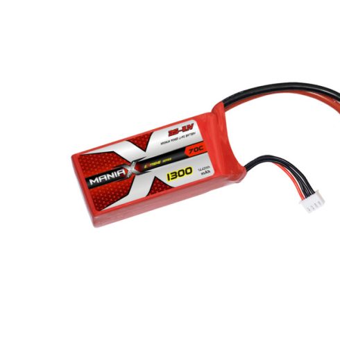 ManiaX Power LiPo 3S (11,1V) 1300mAh eXtreme 70/140C Akkumulátor, XT60 csatlakozó.