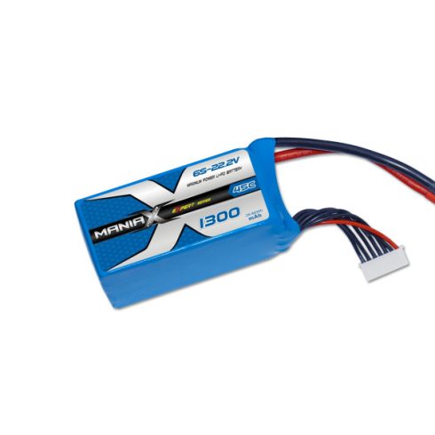 ManiaX Power LiPo 6S (22,2V) 1300mAh eXpert 45/90C Akkumulátor, XT60 csatlakozó.