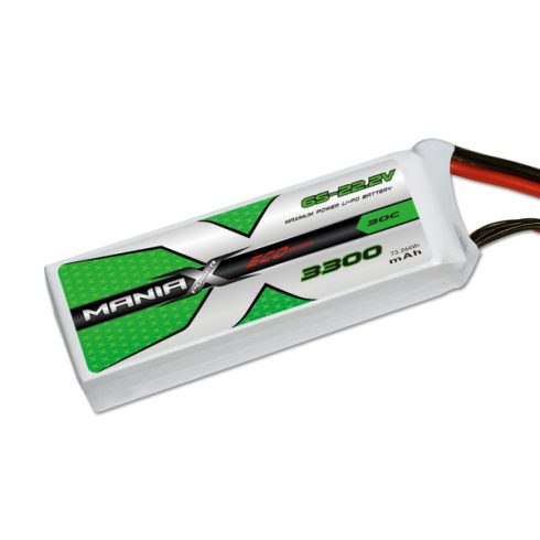 ManiaX Power LiPo 6S (22,2V) 3300mAh 30/60C Akkumulátor, XT90 Anti Spark csatlakozó.