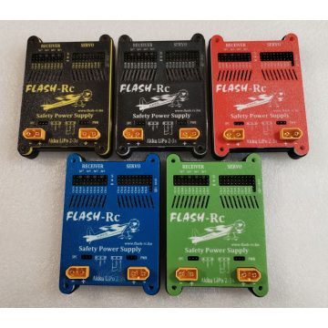   Flash-Rc Safety Power Supply (Biztonsági tápegység), Ledes Gyűrűs Kapcsolóval. (5 színsémában)