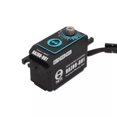 THETA RAZOR-DH1 Low-Profil Brushless HV Digitális NFC Programozható Szervó ( 0,063sec 40Kg/8,4V )
