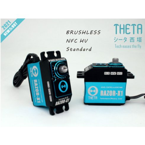 THETA RAZOR-X1 Brushless HV Digitális NFC Programozható Szervó ( 0,12sec 52Kg/8,4V )