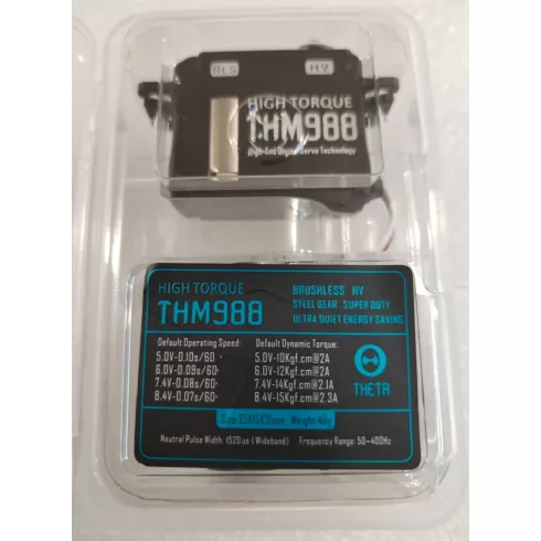 THETA THM 988 Brushless HV Digitális Programozható Midi Szervó ( 0,07sec 15Kg/8,4V )